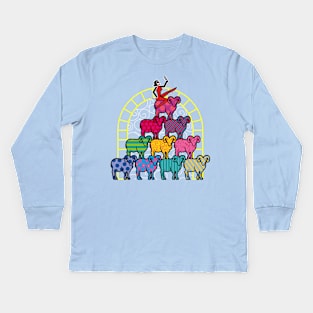 Singer on mutton pyramid Kids Long Sleeve T-Shirt